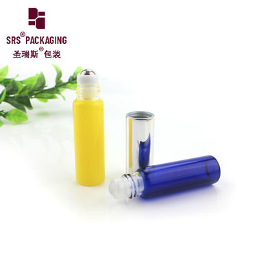 Boule à roulettes en verre de forme ronde à paroi mince, bouteille d'huile essentielle de 5ml