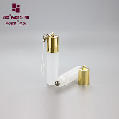 Échantillon gratuit mini bouteille de rouleau de parfum blanc en plastique vide cosmétique 5 ml